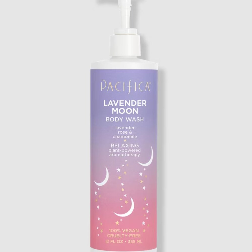 Pacifica Lavender Moon Body Wash & Shower Gel -‎ Full Size 12 oz. NWOT